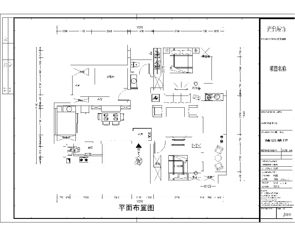 三室兩廳，很好的保留了大陽臺(tái)的特色，北陽臺(tái)做了一個(gè)小廚房，無煙廚房，解決了原來廚房小的煩惱。