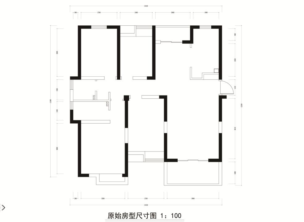 四室二廳戶型，南北通透，戶型中規(guī)中矩，改動(dòng)不大